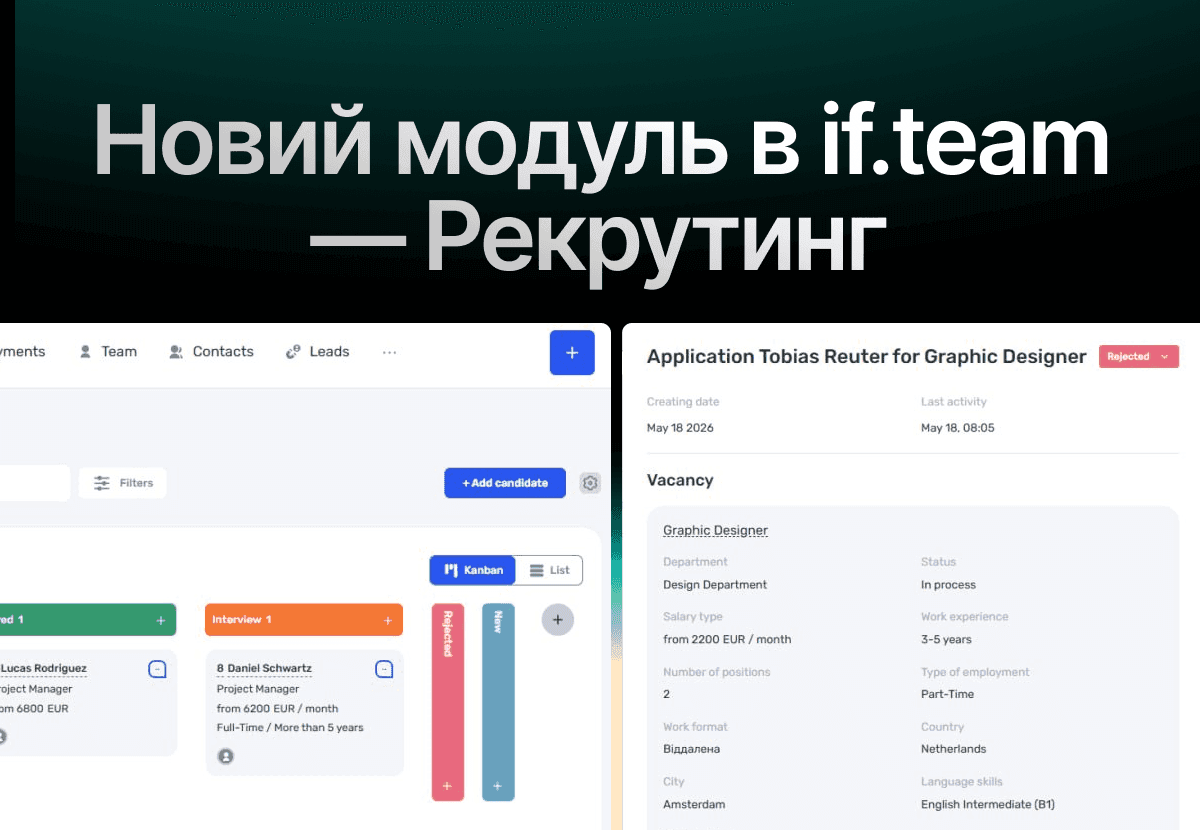 if.team expands capabilities: recruitment and flexible user roles